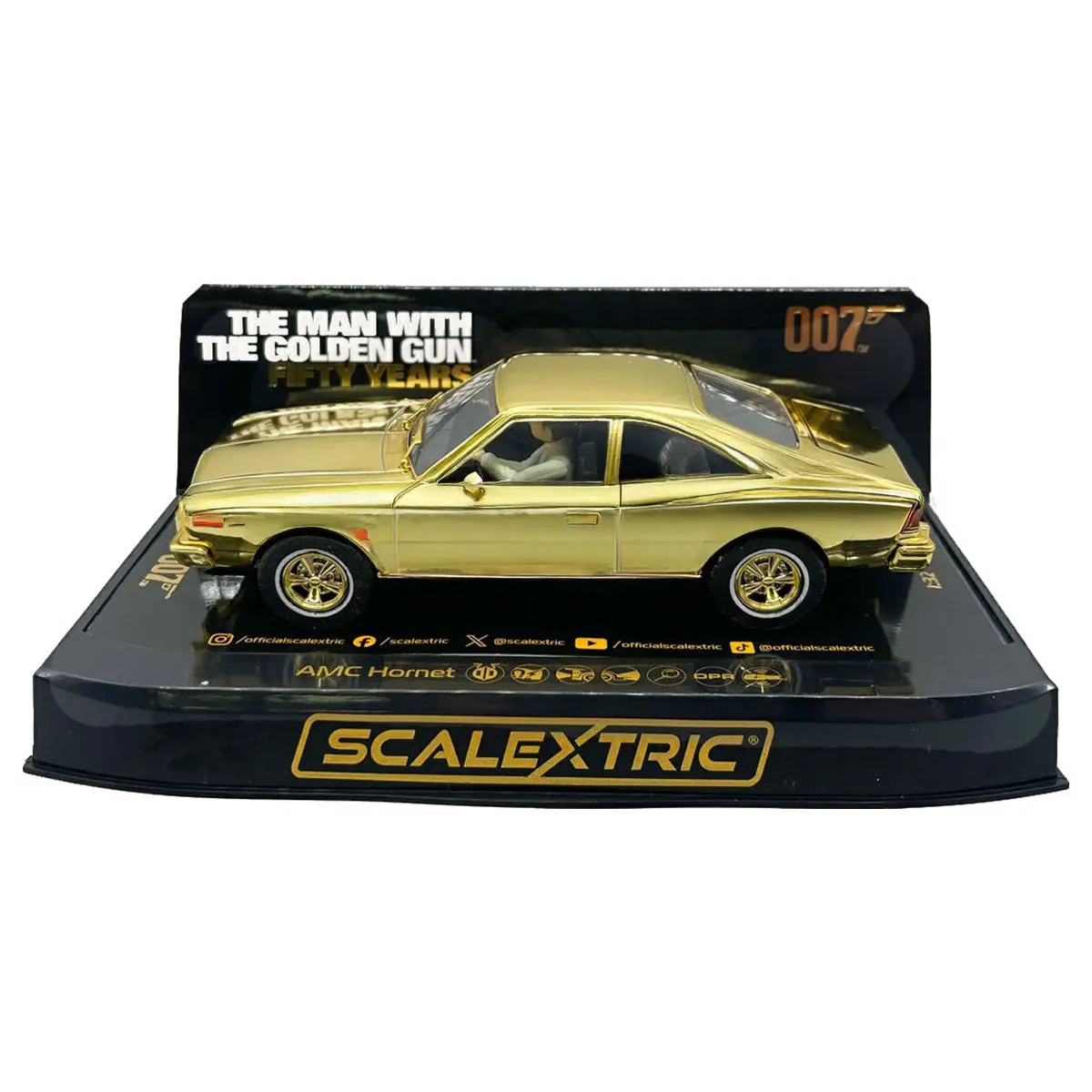 Scalextric James Bond 'The Man With The Golden Gun' Amc Hornet Gold Anniversary Edition Slot Car 1
