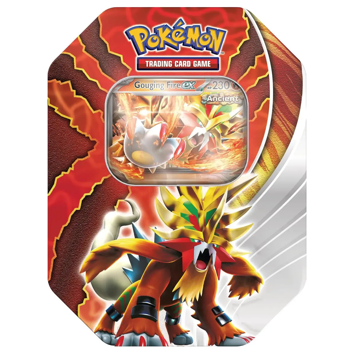 Pokémon Tcg: Paradox Destinies Gouging Fire Ex Tin 1