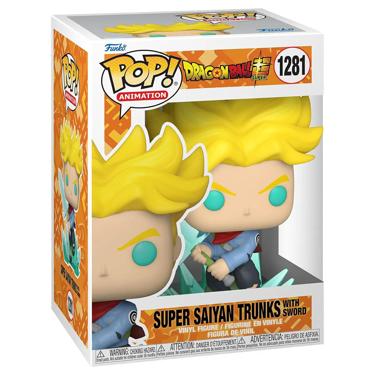 Funko Pop! Animation: Dragon Ball Z: Super Saiyan Trunks With Sword Vinyl Figure #1281 1