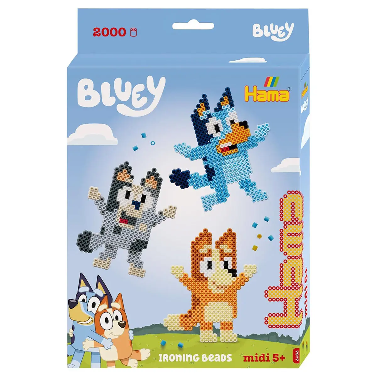 Hama Bluey 2000 Ironing Beads Set 1