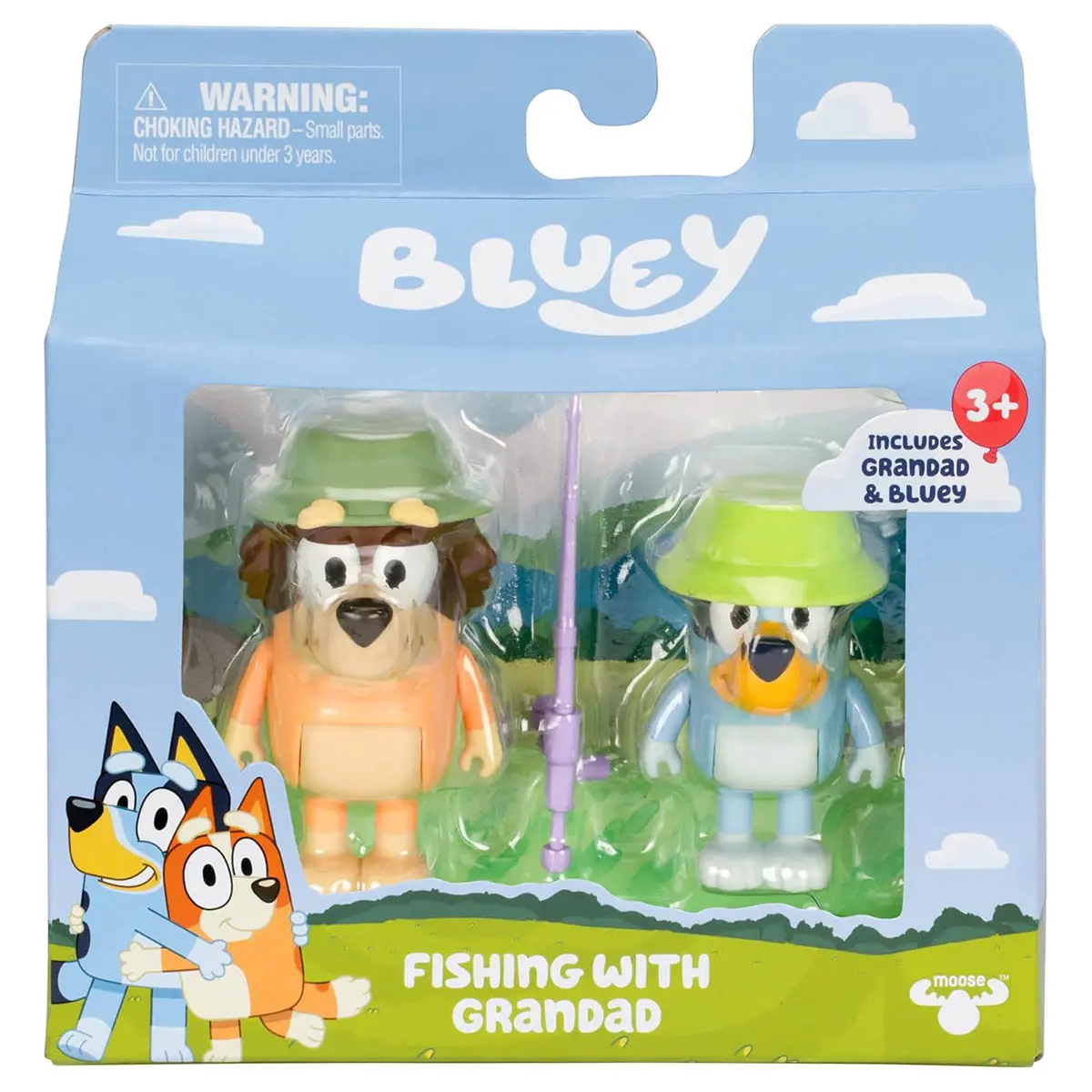 Bluey Fishing With Grandad Figure (2 Pack) 1