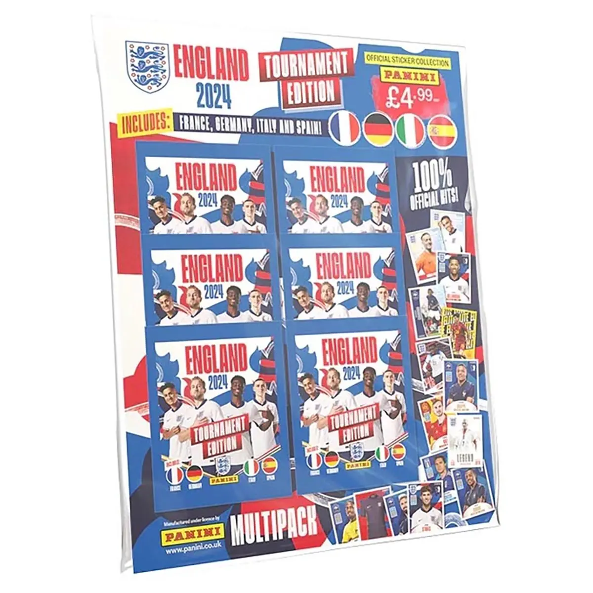 Panini England 2024: Tournament Edition Sticker Collection Multipack 1