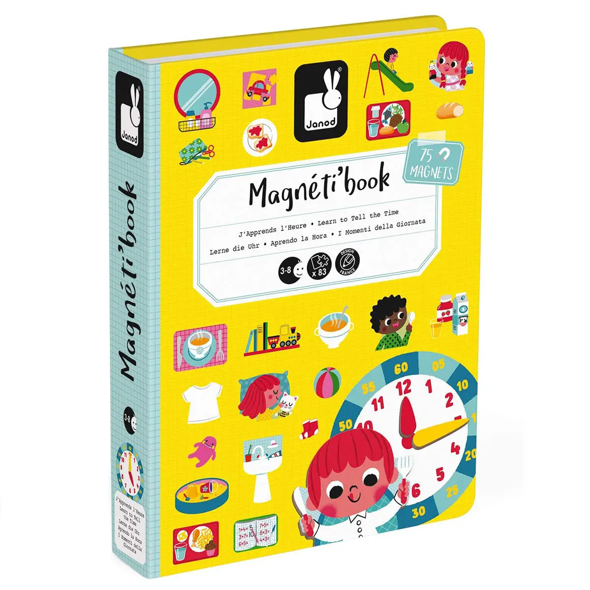 Janod Learn To Tell The Time Magneti'book 1