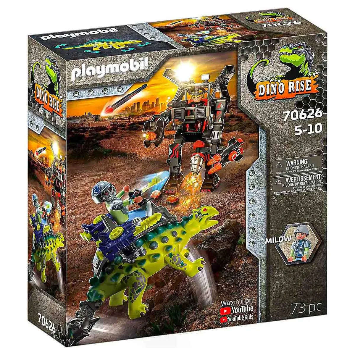 Playmobil Dino Rise Saichania Invasion Of The Robot Playset 1