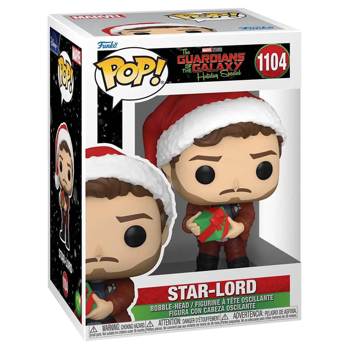 Funko Pop! Marvel: Guardians Of The Galaxy Holiday Special: Star-Lord Bobble-Head Vinyl Figure #1104 1