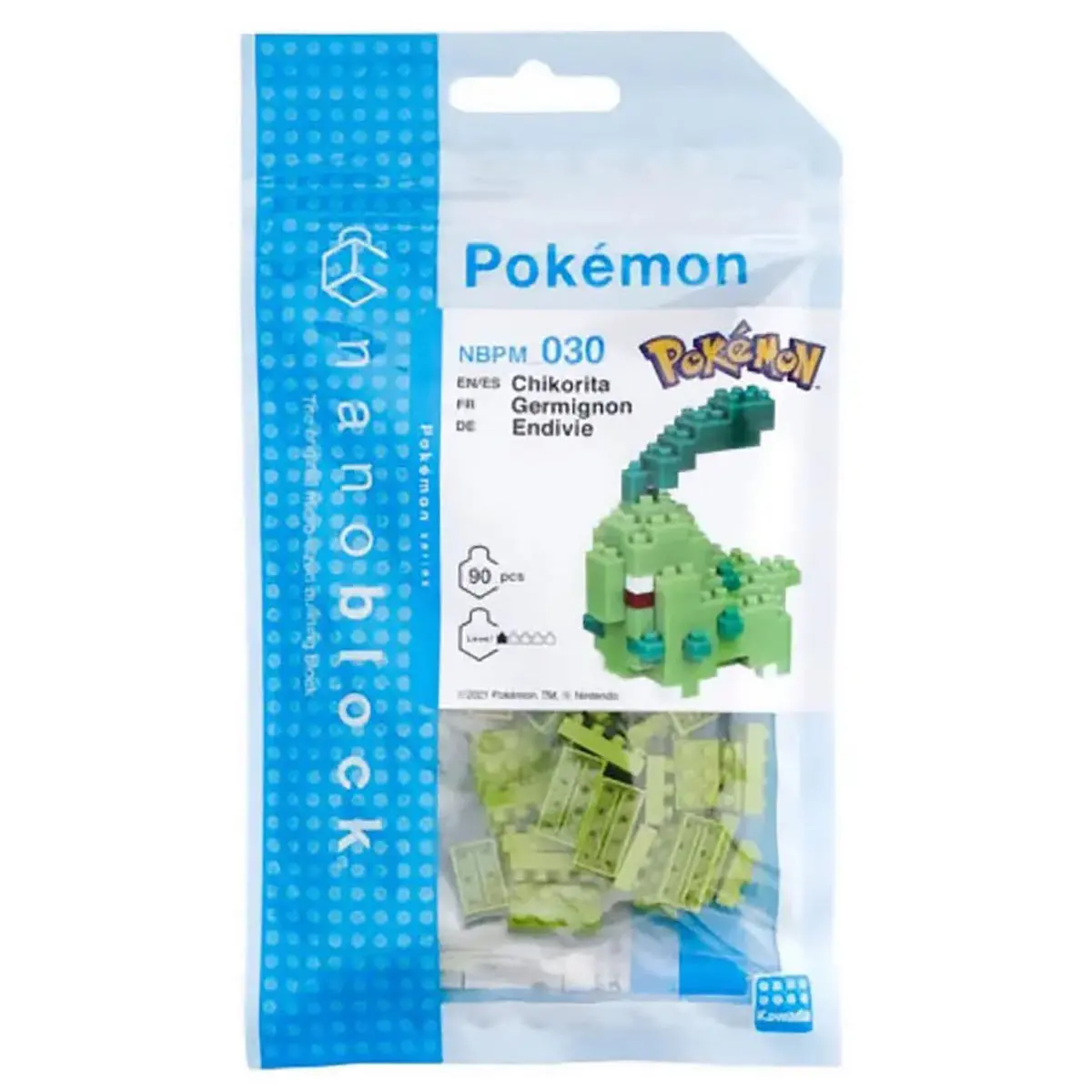 Nanoblock Pokémon: Chikorita Micro-Sized Building Set 1