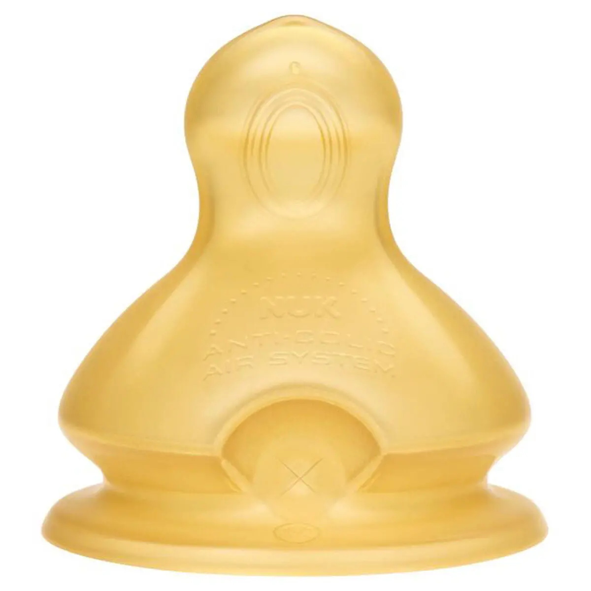 Nuk First Choice Latex Teat Size 1 Medium Hole (Pack Of 2) 1