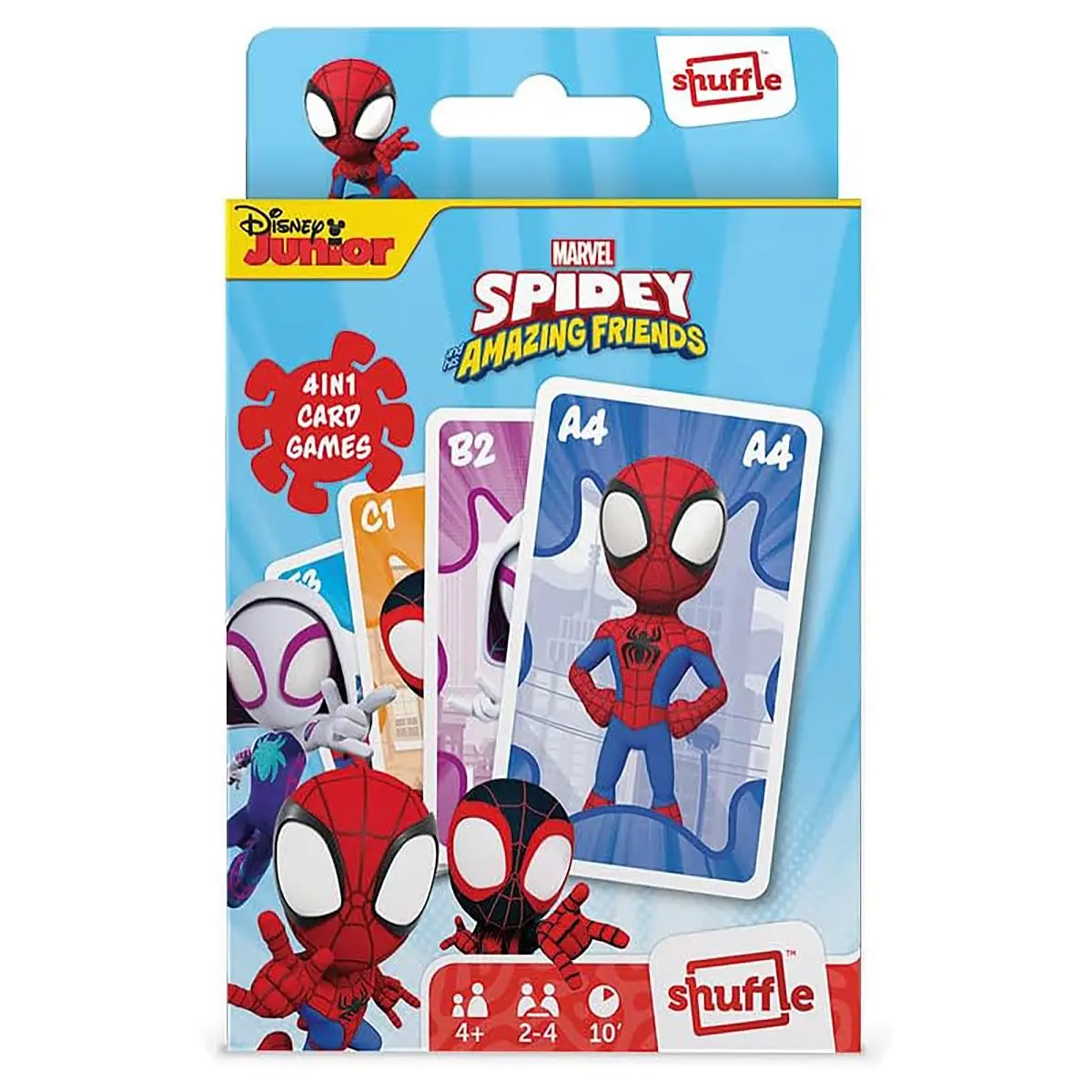 Shuffle Marvel Spidey And His Amazing Friends 4-In-1 Card Game 1