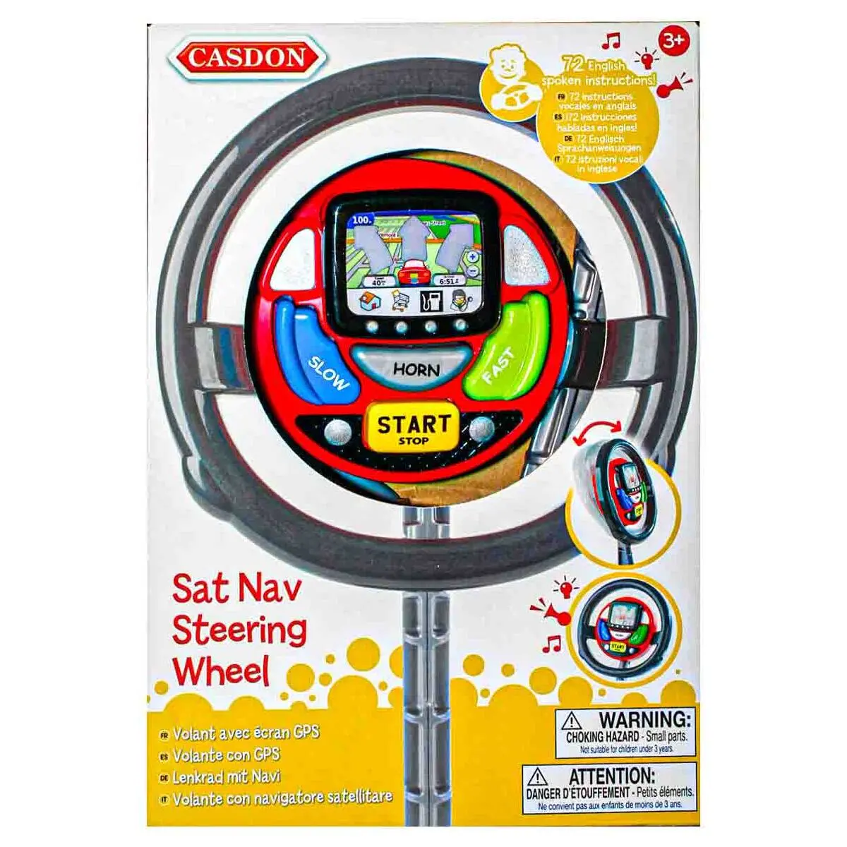 Casdon Sat Nav Steering Wheel Roleplay Toy 1
