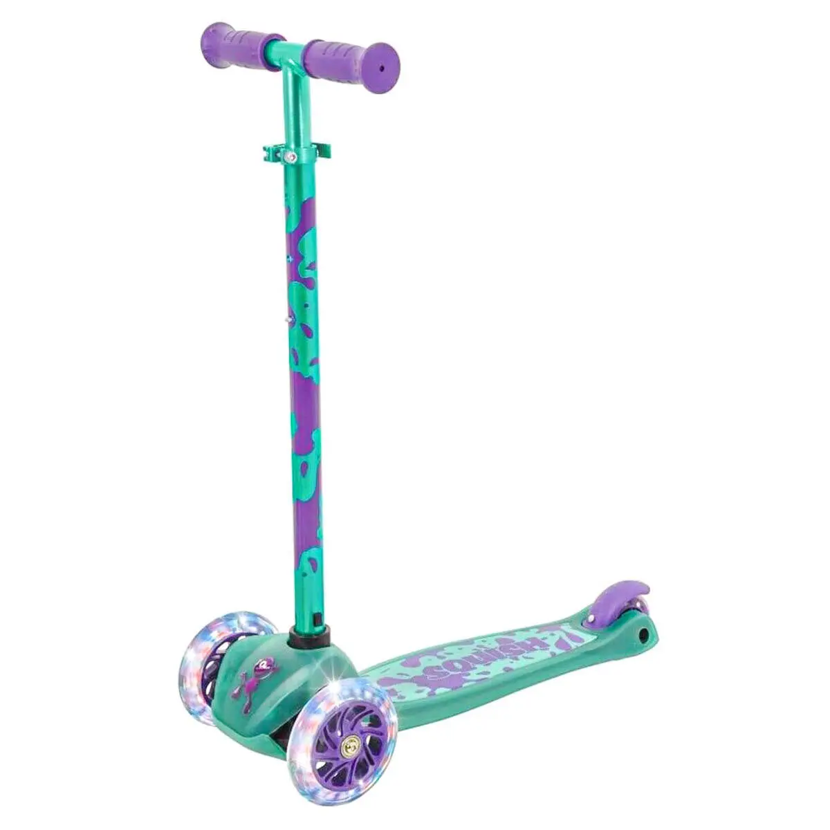 Squish Mini Flex Led Tilt N' Turn Scooter Teal 1