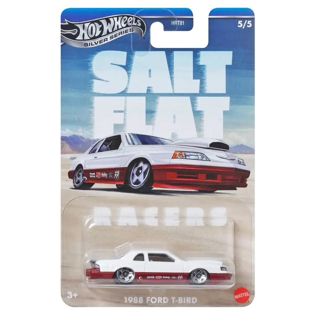 Hot Wheels Silver Series: Salt Flat Racers 1988 Ford T-Bird Car (1/5) 1