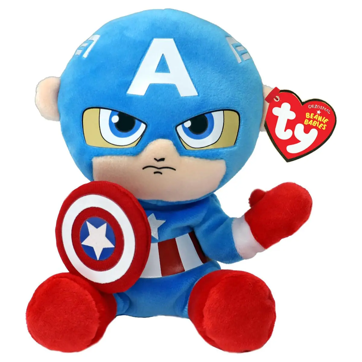 Ty Beani Babies Marvel Captain America Regular Plush 1