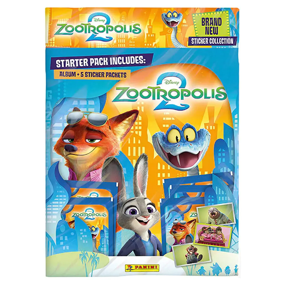 Panini Zootropolis 2 Sticker Collection Starter Pack 1