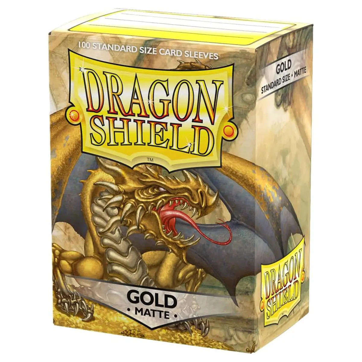 Dragon Shield Gold Matte Standard Size Card Sleeves (100 Pack) 1