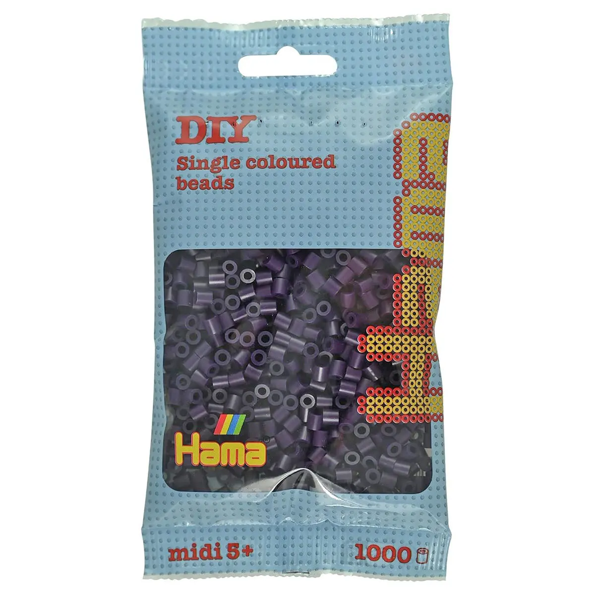 Hama Aubergine Midi Beads (1000 Pack) 1