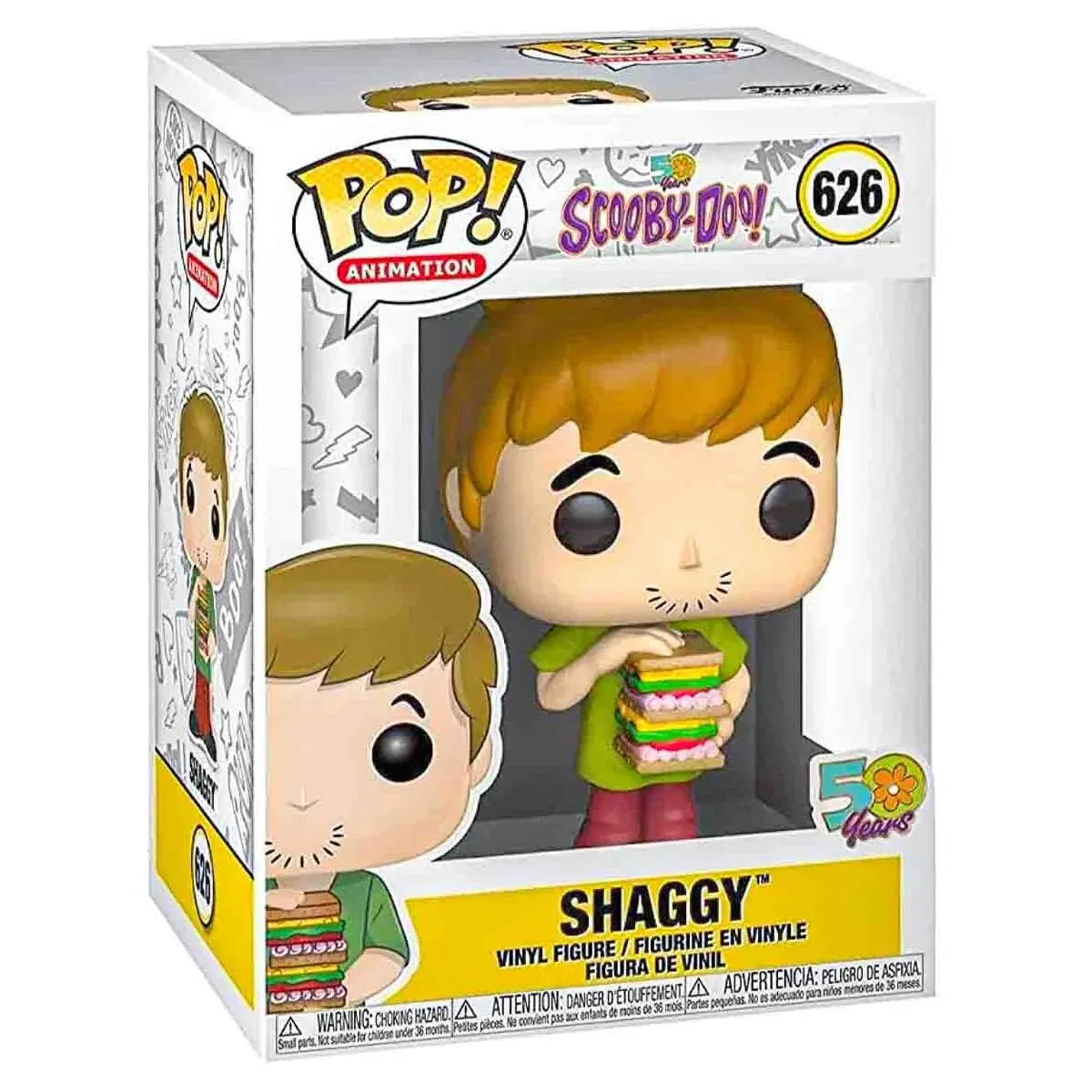 Funko Pop! Animation: Scooby-Doo! Shaggy (Sandwich) Vinyl Figure #626 1