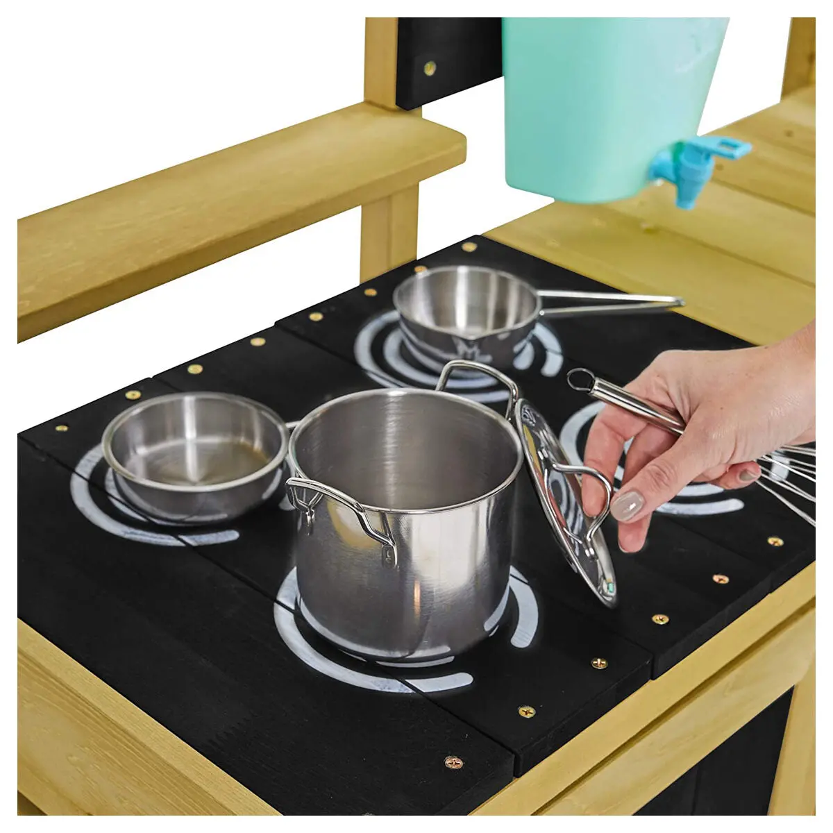 Tp Deluxe Wooden Mud Kitchen 2