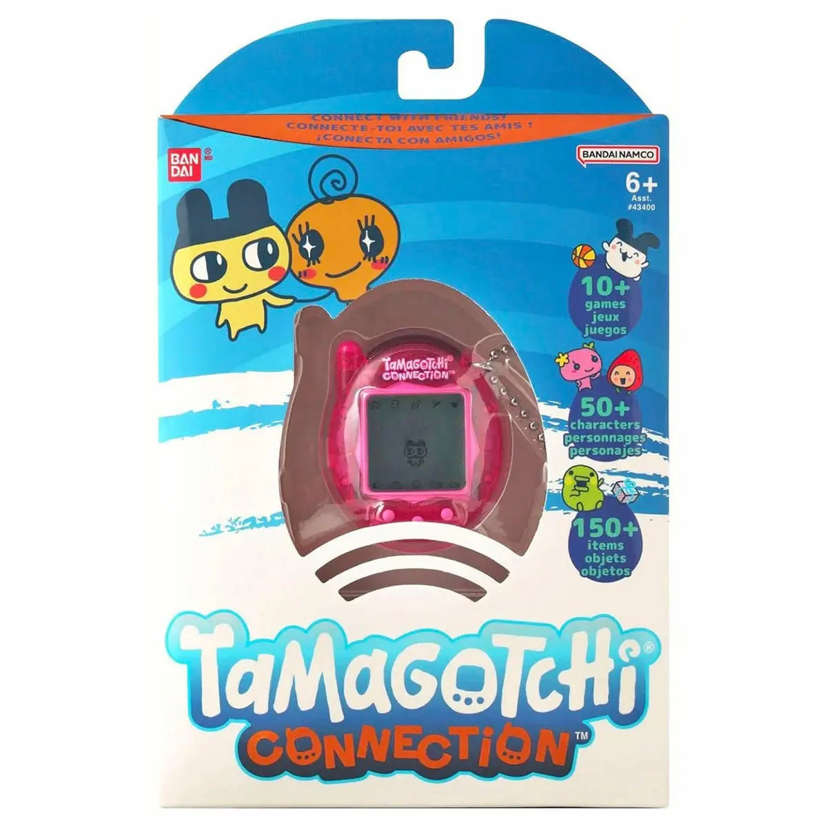 Tamagotchi Connection Translucent Pink Virtual Reality Pet 1