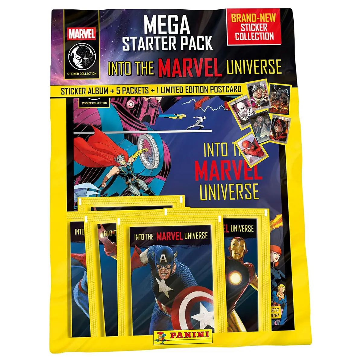 Panini Marvel Universe Comics Sticker Collection Mega Starter Pack 1