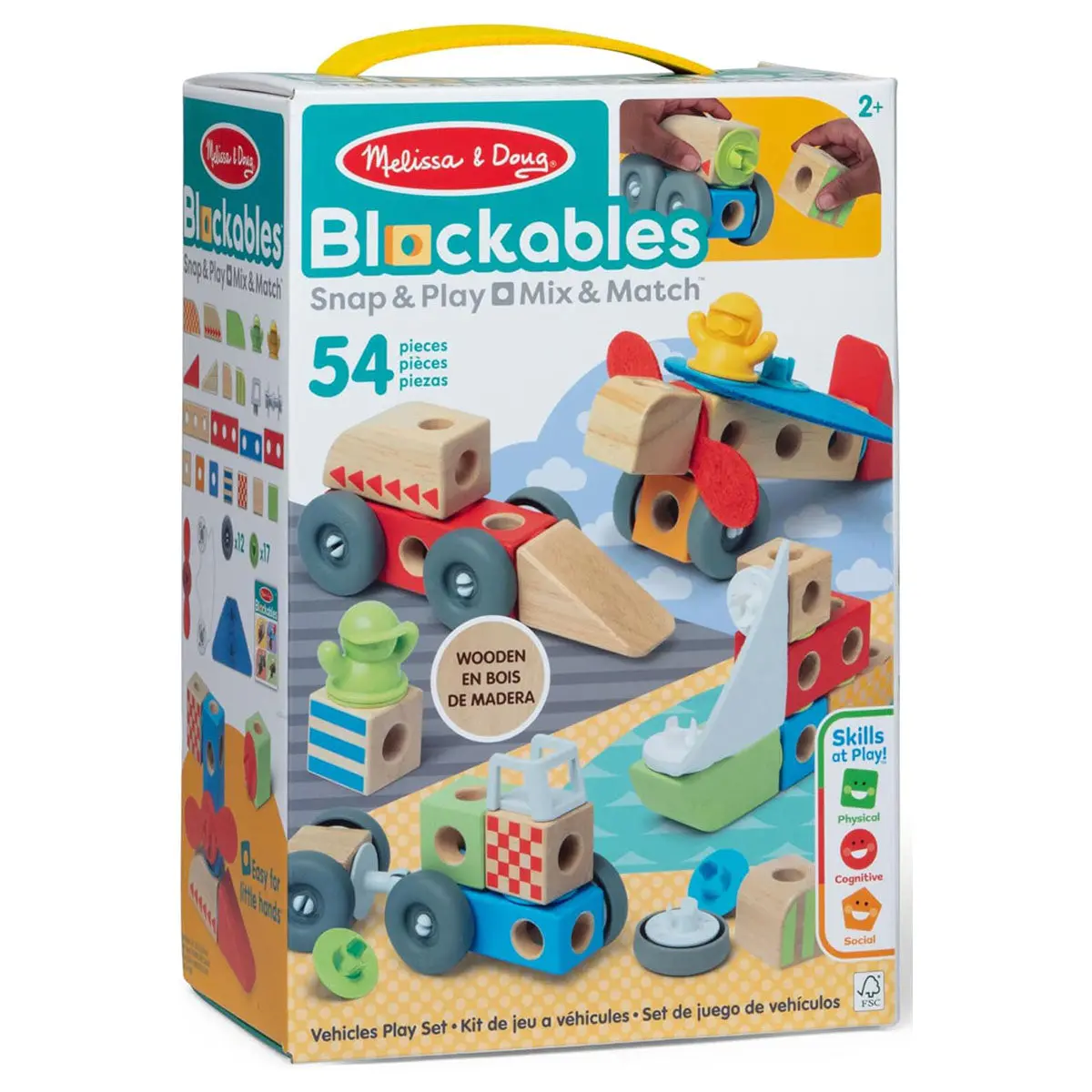 Melissa & Doug Blockables Vehicles Building Set 1