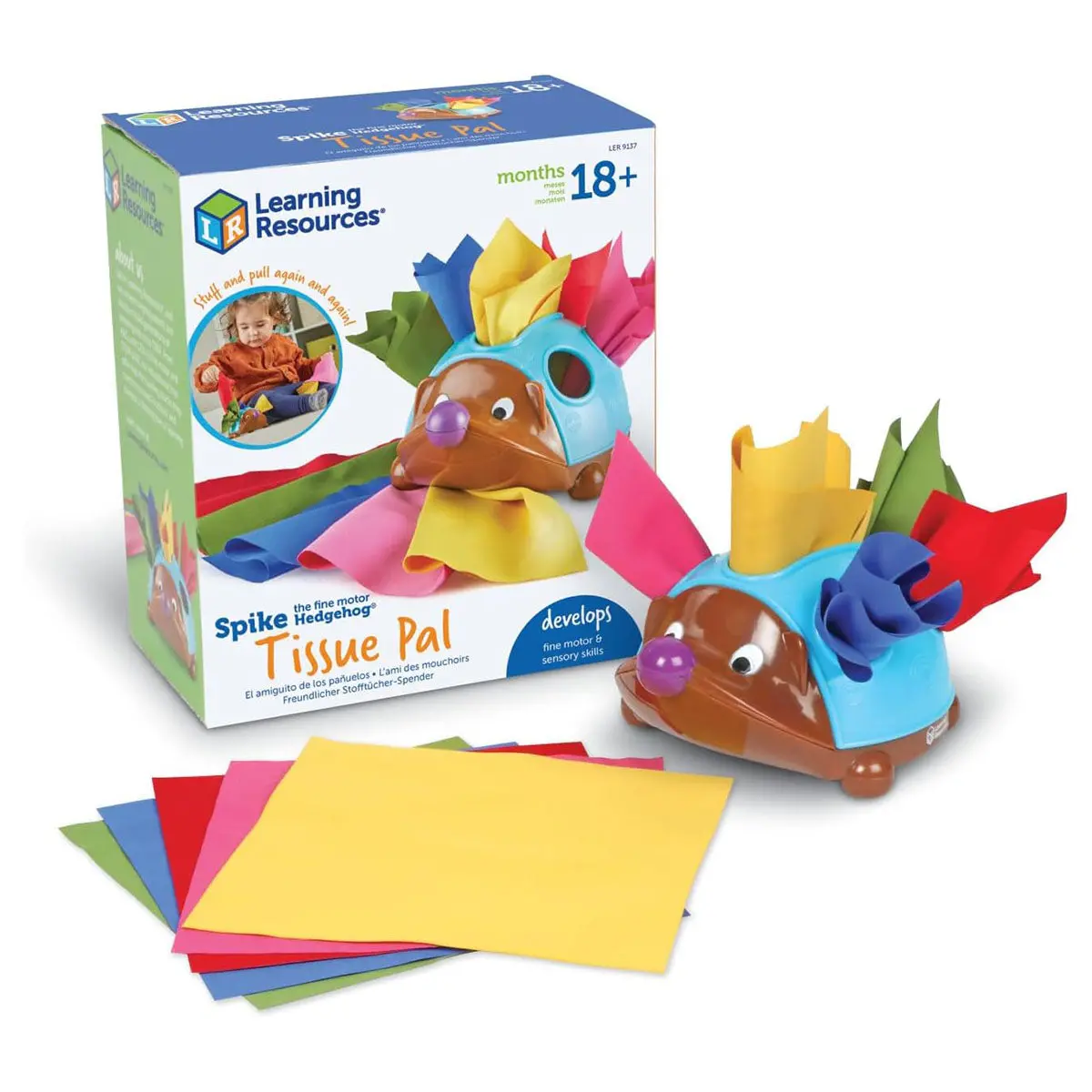 Learning Resources Spike The Fine Motor Hedgehog Tissue Pal 1