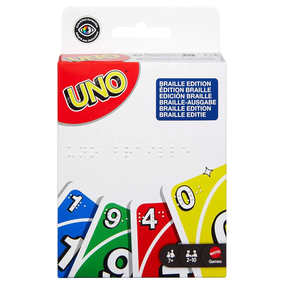 Uno Braille Edition Card Game 1