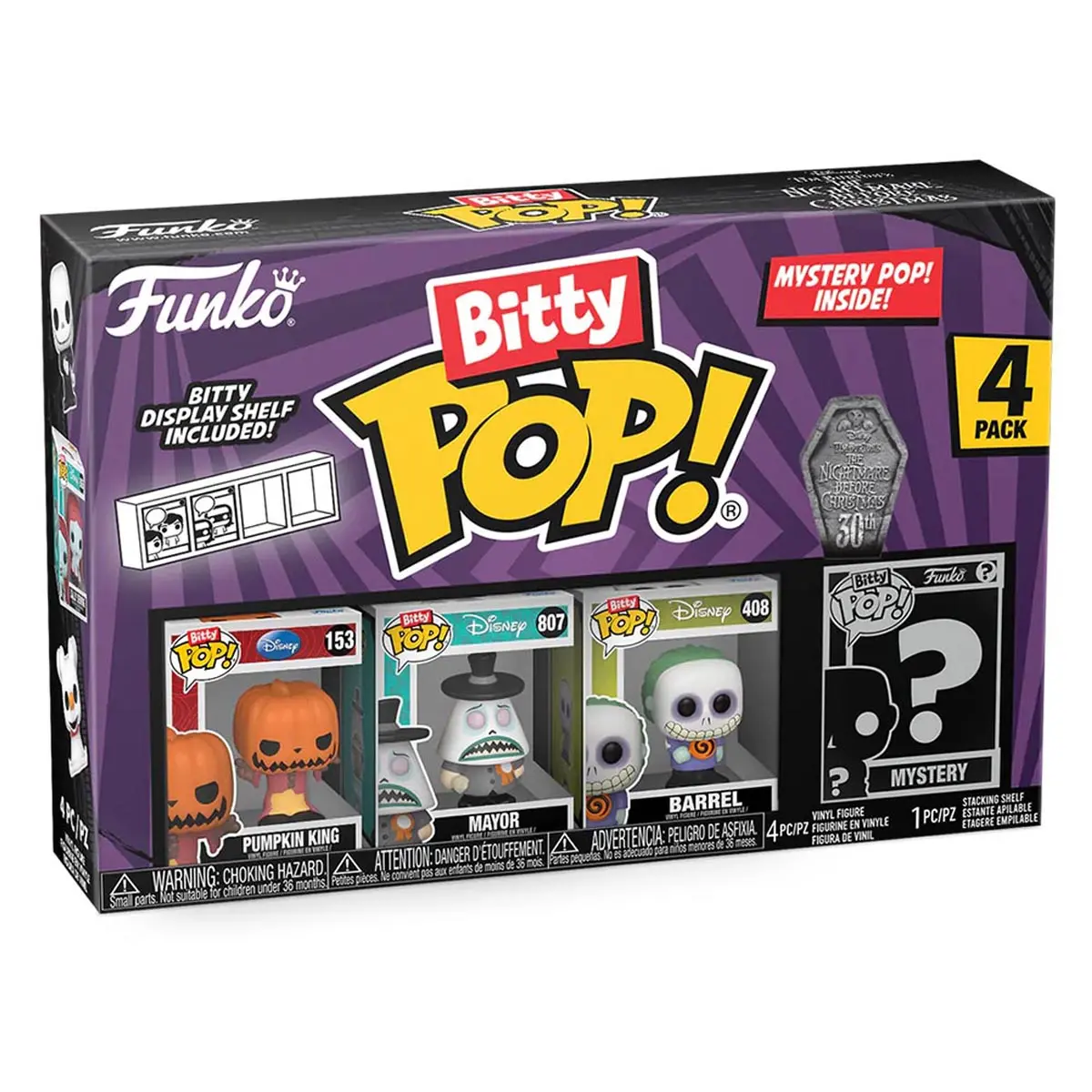 Funko Bitty Pop! The Nightmare Before Christmas Mini Figures Series 2 (4 Pack) 1