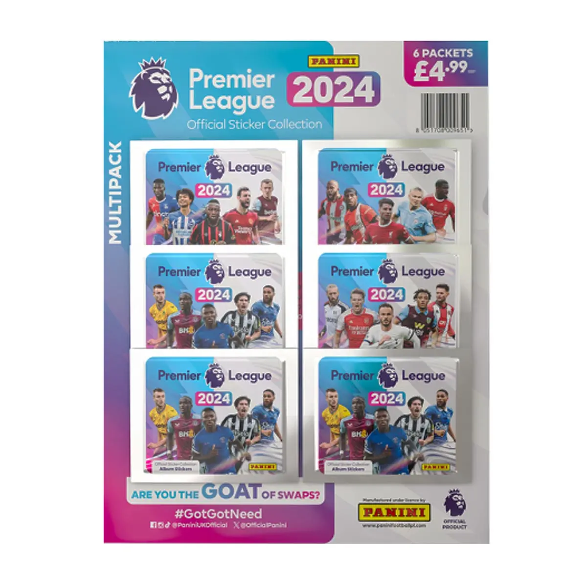 Premier League 2024 Sticker Collection Multipack 1