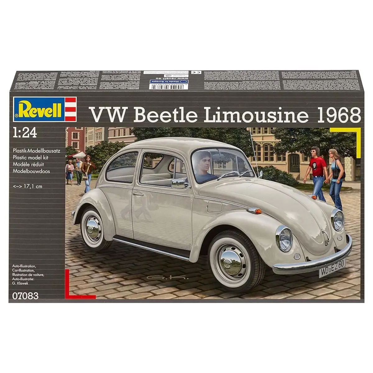 Revell Vw Beetle Limousine 1968 Car1:24 Model Kit 1