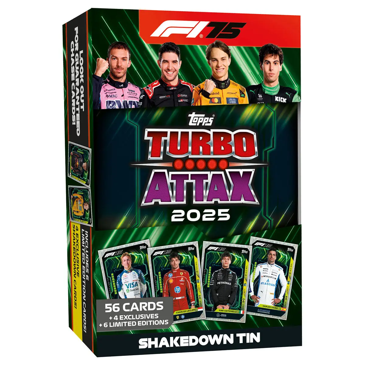 F1 Turbo Attax 2025 Mega Tins Shakedown 1