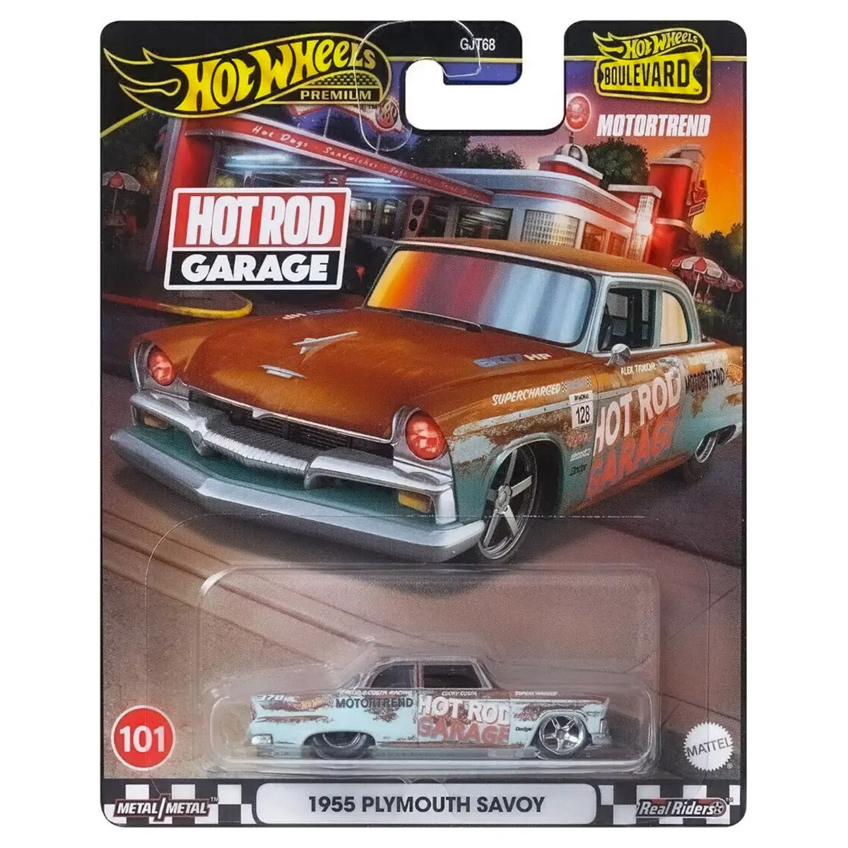 Hot Wheels Boulevard Hot Rod Garage 1955 Plymouth Savoy Car 1