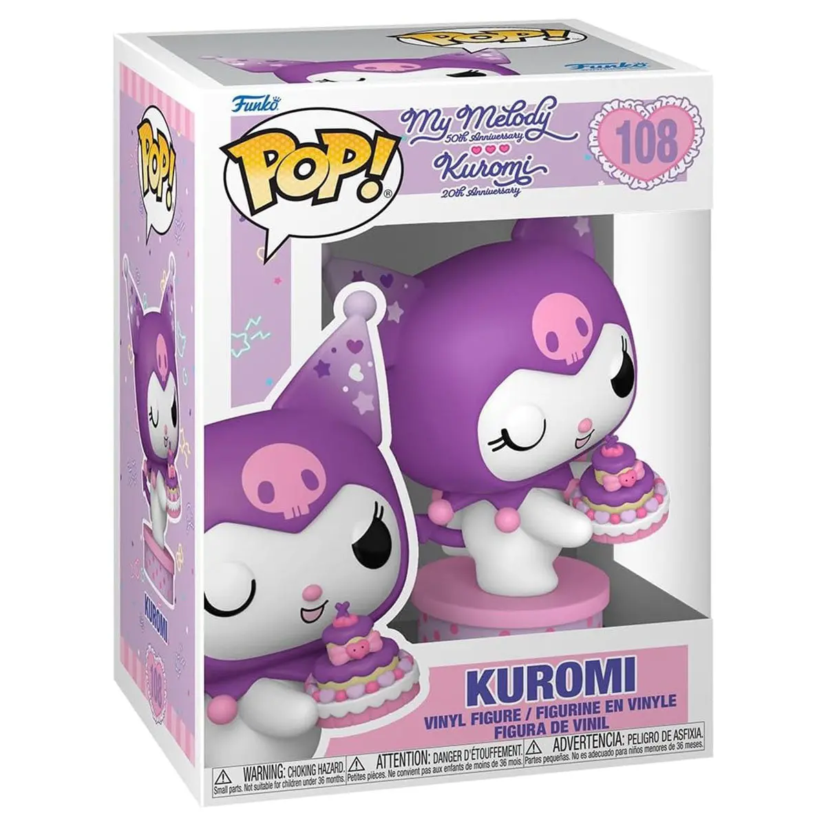 Funko Pop! My Melody 50Th Anniversary: Kuromi Vinyl Figure #108 1