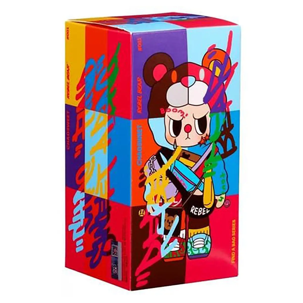 Pop Cuppo Rebel Bear & Bag Movable Collectible Plush Blind Box 1