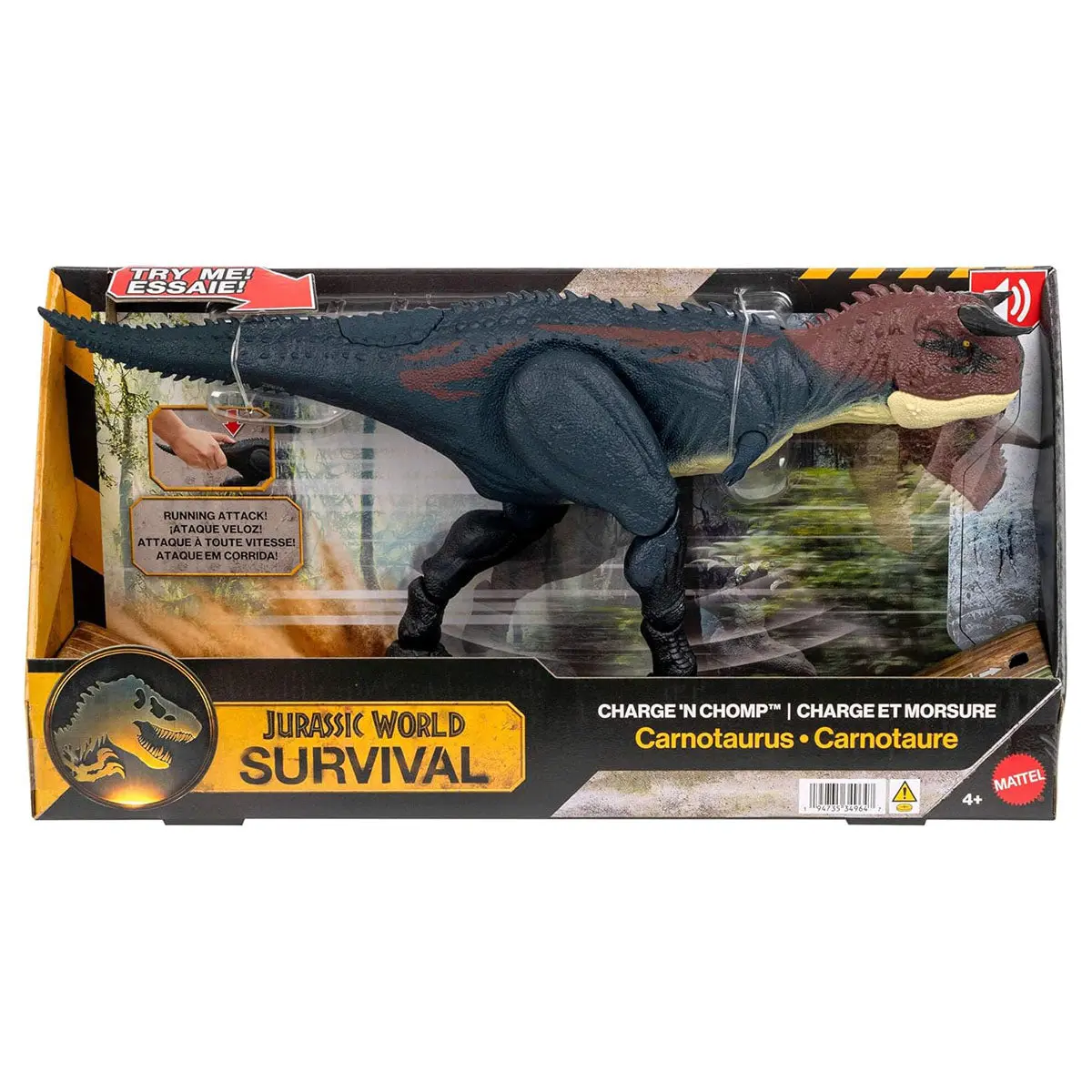 Jurassic World Charge 'N Chomp Carnotaurus Figure 1