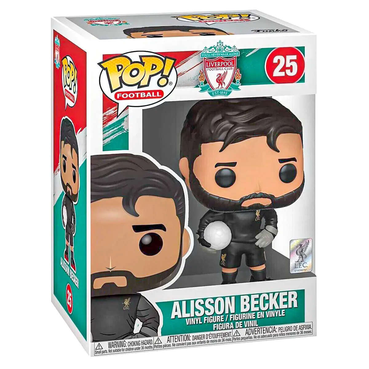 Funko Pop! Football: Liverpool Fc: Alisson Becker Vinyl Figure #25 1