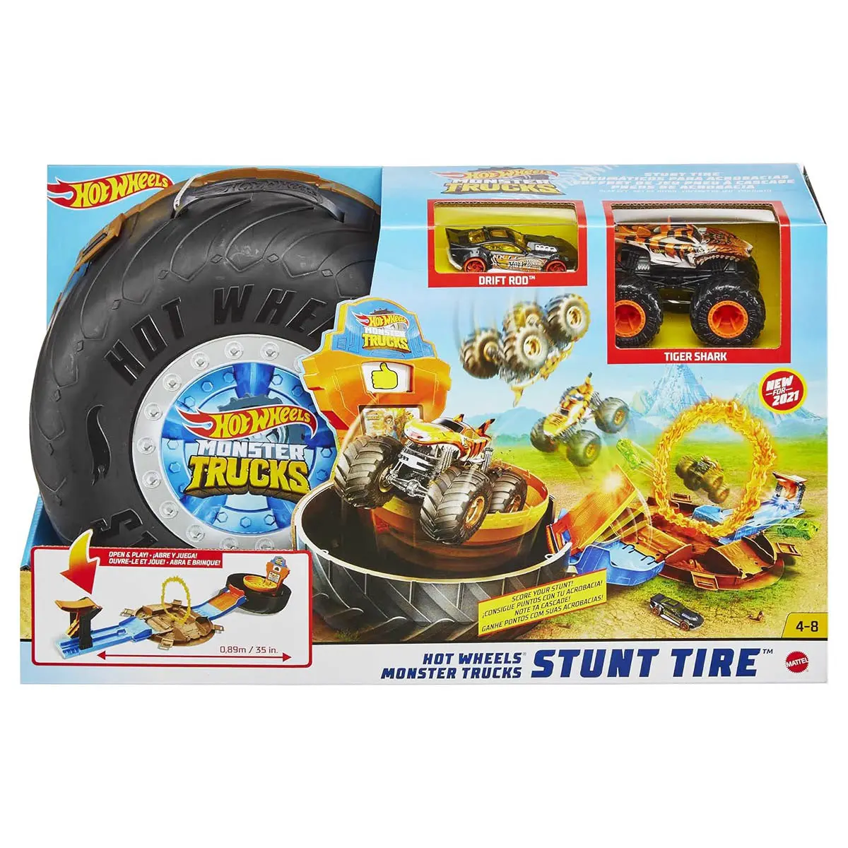 Hot Wheels Monster Trucks Stunt Tyre Playset 1