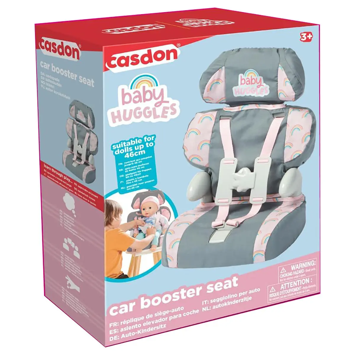 Casdon Baby Huggles Car Booster Seat Roleplay Toy 1