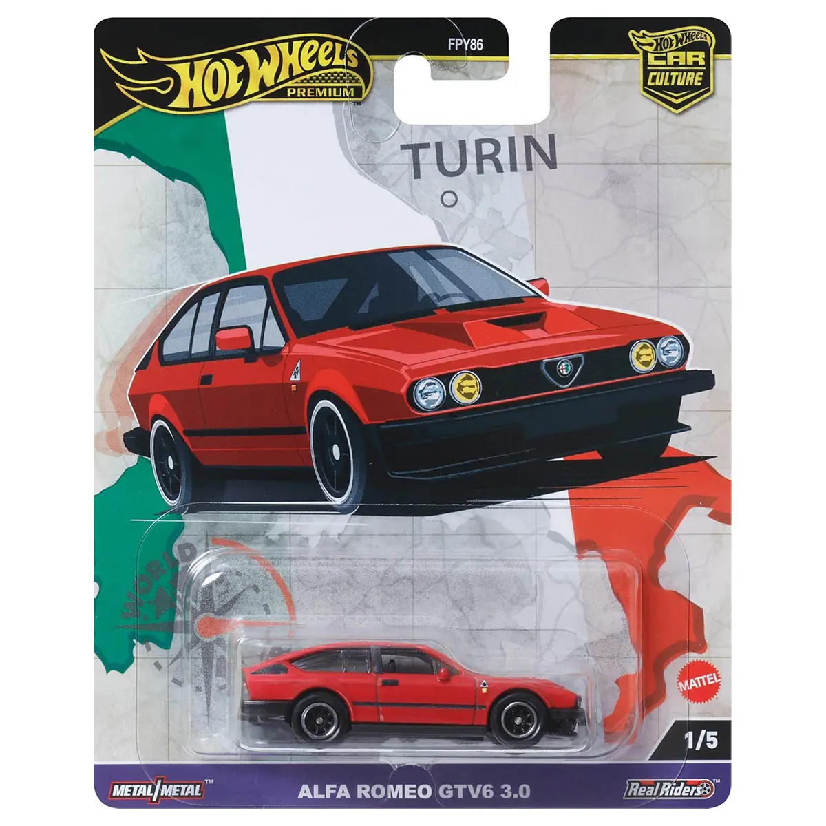 Hot Wheels Car Culture World Tour Alfa Romeo Gtv6 3.0 Car (1/5) 1