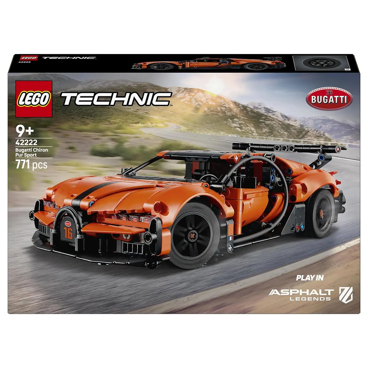 Lego Technic Bugatti Chiron Pur Sport Hypercar Building Set 1