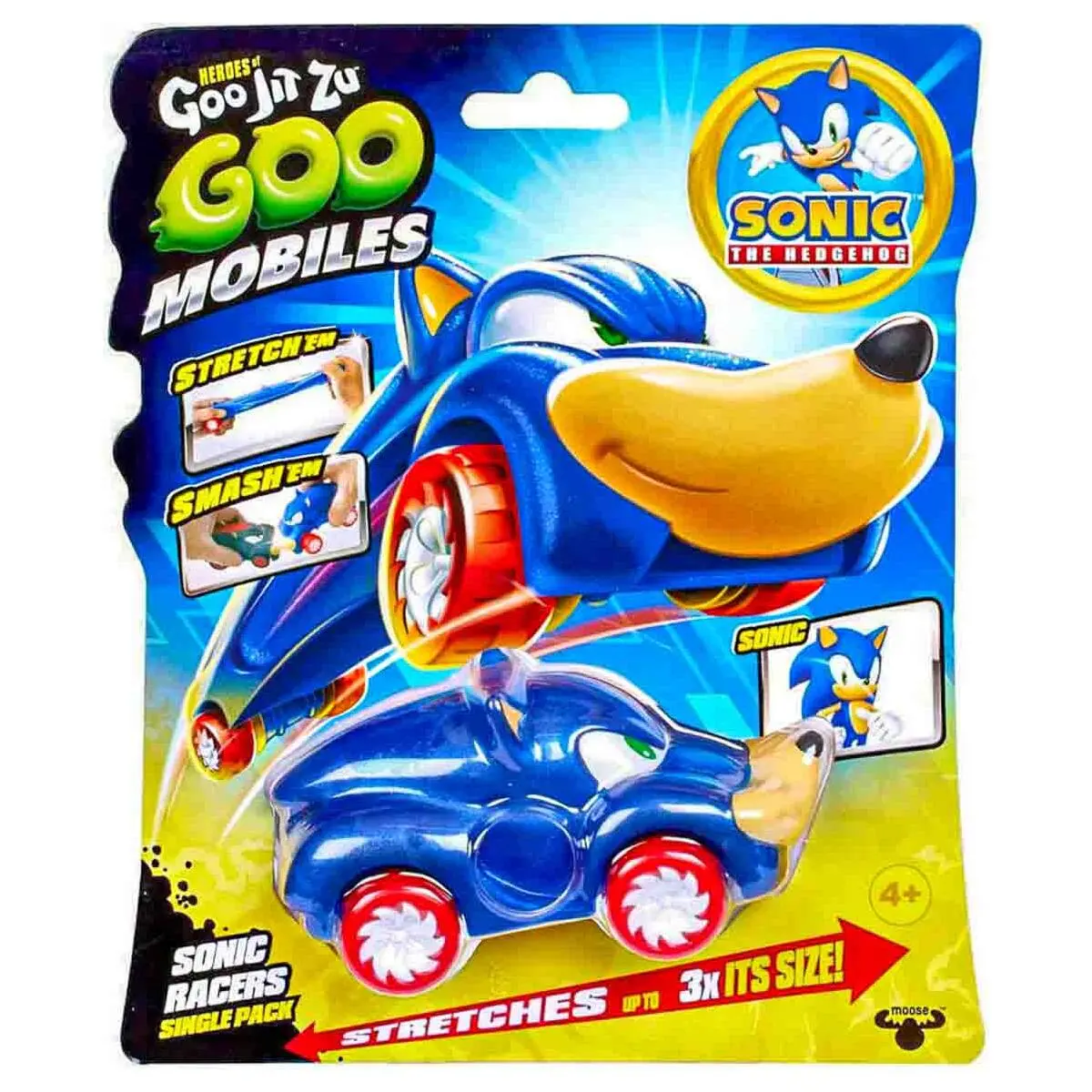 Heroes Of Goo Jit Zu Goo Mobiles Sonic Racer Sonic The Hedgehog Stretch Vehicle 1