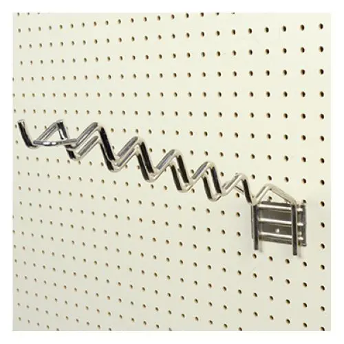 Siffron 7179162124 Heavy Duty Chrome Plated Pegboard Rake & Shovel Storage Hanger - Quantity Of 10 1