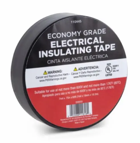 Master Painter 99669 0.75" Inch X 60' Foot Roll Of Economy Electrical Tape - Quantity Of 150 1