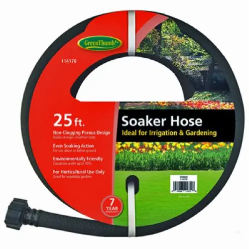 Green Thumb Gtws25 25' Foot Weeper Soaker Porous Rubber Garden Hose - Quantity Of 10 1