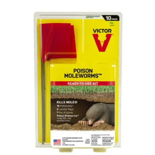 Victor M6009 10-Pack Of Mole Bait Worms - Quantity Of 6 1