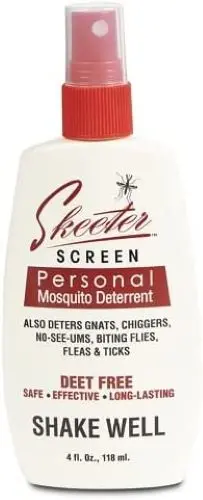 Skeeter Screen 90200 4 Oz Bottle Of Deet Free Essential Oil Mosquito Repellent - Quantity Of 6 1
