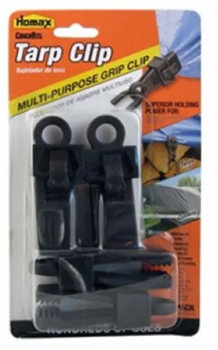 Homax 5304 4-Pack Of Cinchtite Crocodile Tarp Fastening Clips - Quantity Of 6 1