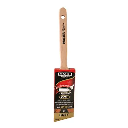 Master Painter 50220Tva 2" Inch Semi Oval Angle Sash Paint Brush - Quantity Of 2 1