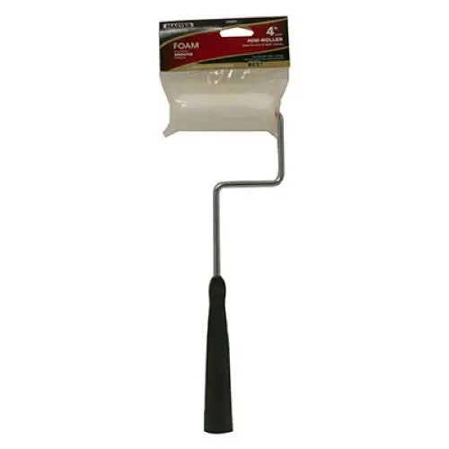 Master Painter 60180Tv 4" Inch High Density Foam Mini Paint Roller Cover With 12" Zinc Plated Frame - Quantity Of 24 1