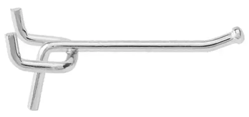 National N235-011 2" Galvanized Steel Angled Pegboard Hook - Quantity Of 25 1