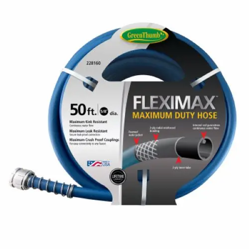 Green Thumb Gtfm5850v2 5/8" Inch X 50' Foot Maximum Duty Fleximax Garden Hose - Quantity Of 4 1